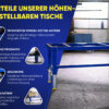 Höhenverstellbarer Montagetisch „Advanced" - Konfigurator
