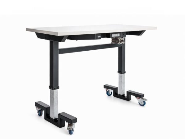 Höhenverstellbarer Labor / Arbeitstisch auf Rollen