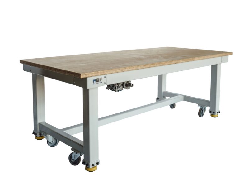 Mechanisch höhenverstellbarer Arbeitstisch für Industrie und Handwerk