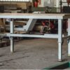 Mechanisch höhenverstellbarer Arbeitstisch für Industrie und Handwerk