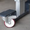 Elektrisch Höhenverstellbarer Arbeitstisch, fahrbar mit Rollen als günstiger Bausatz PETec Basic Light