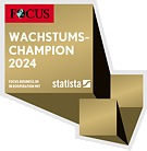 Gewinner Focus Wachstums Champion 2024 - PETec Ergonomische Tische