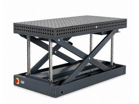 Schweisshubtisch ohne Hydraulik mit vier Schubketten elektrisch Scherenhubtisch