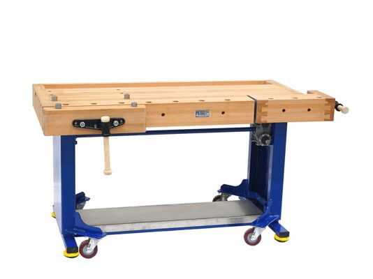 Höhenverstellbare Hobelbank / Werkbank mit Akkuschrauber verstellbar besonders Stabil