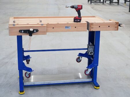 Höhenverstellbare Hobelbank / Werkbank mit Akkuschrauber verstellbar besonders Stabil
