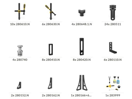 Siegmund Schweitisch Zubehörset Spannset Anschlagset System28 Set3
