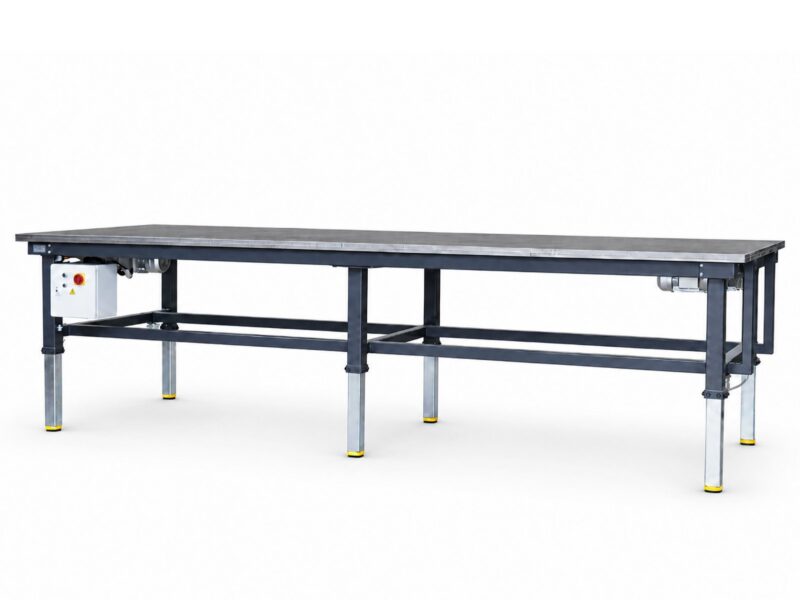 Elektrisch höhenverstellbarer 4 Meter XXL Montagetisch