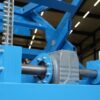 Industrie XXL Scherenhubtisch mit Kettenantrieb Giesserei auf rollt auf Schiene