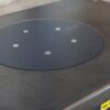 Scherenhubtisch elektrisch mit fusspedal und elektrischer drehplatte