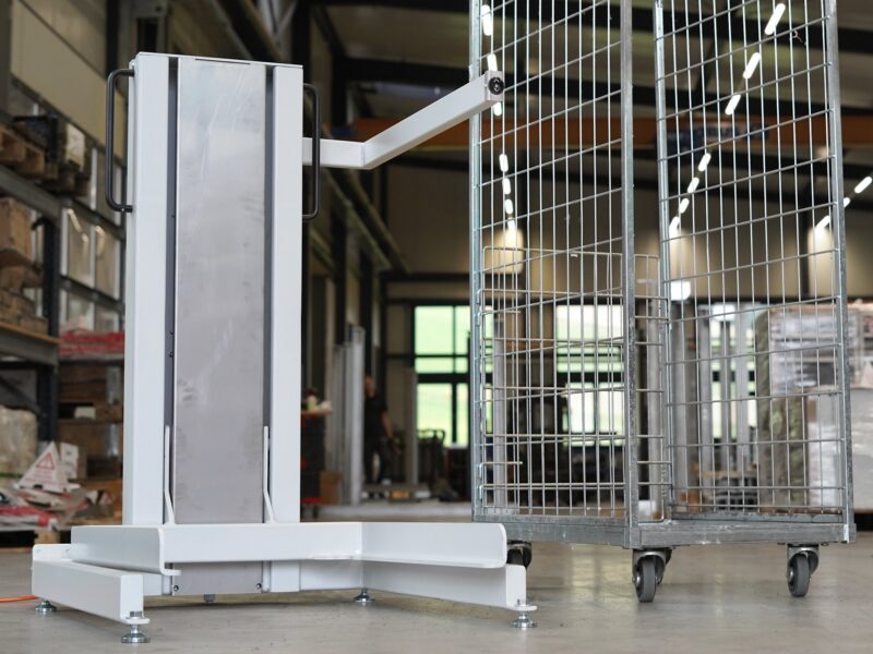 Rollbehälter Hubsystem Materialheber Logistikwagen Rollbehälter Hubsystem Materialheber Logistikwagen