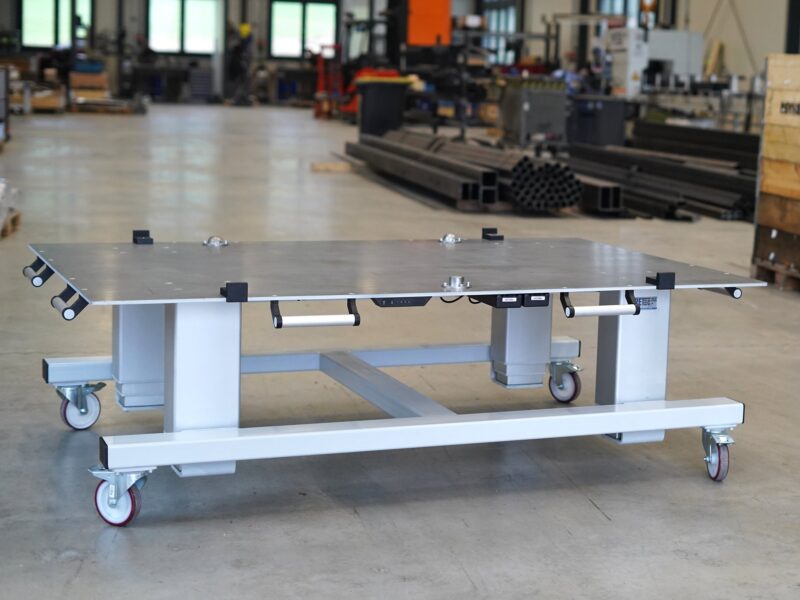 PETec Advanced – Fahrbarer Montagetisch elektrisch höhenverstellbar, 500 kg, Akku PETec Advanced – Fahrbarer Montagetisch elektrisch höhenverstellbar, 500 kg, Akku