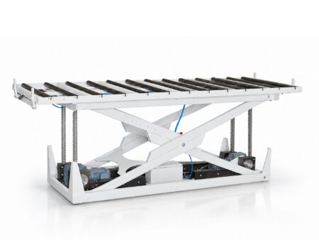 Scherenhubtisch Rollbahn für Produktion und Fördertechnik Scherenhubtisch Rollbahn für Produktion und Fördertechnik